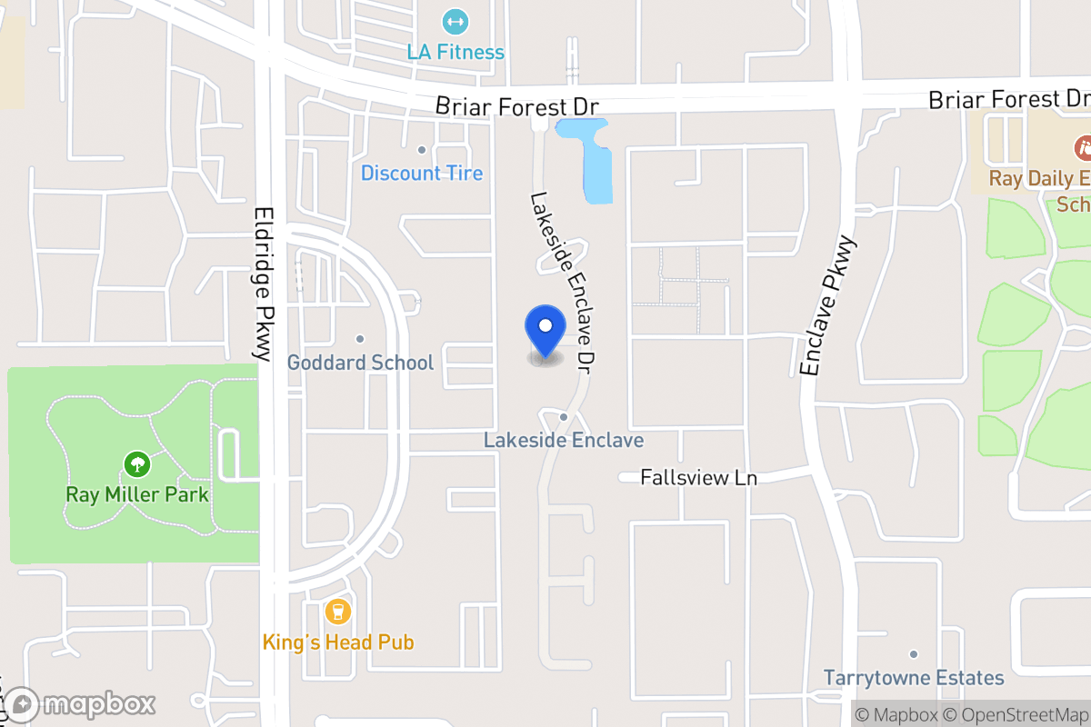 Map of 3227 Enclave Ln, Houston