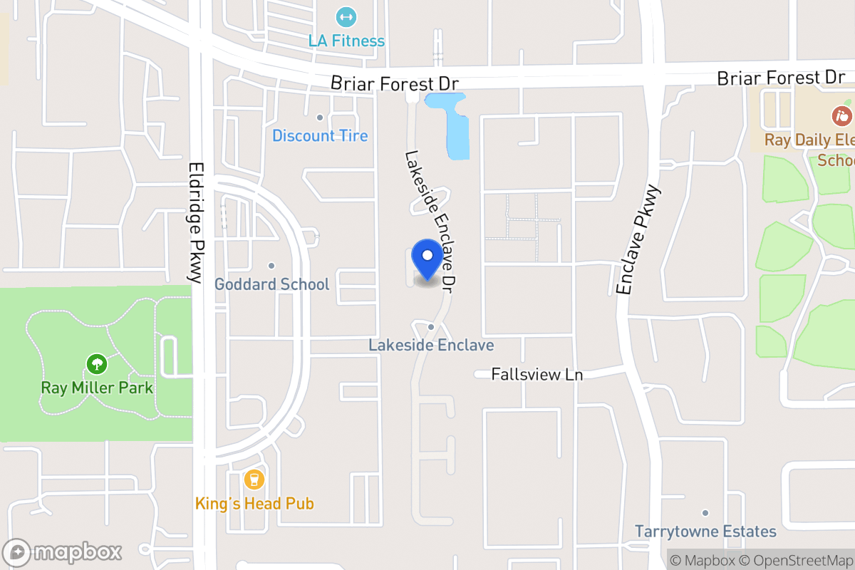 Map of 3223 Enclave Ln, Houston