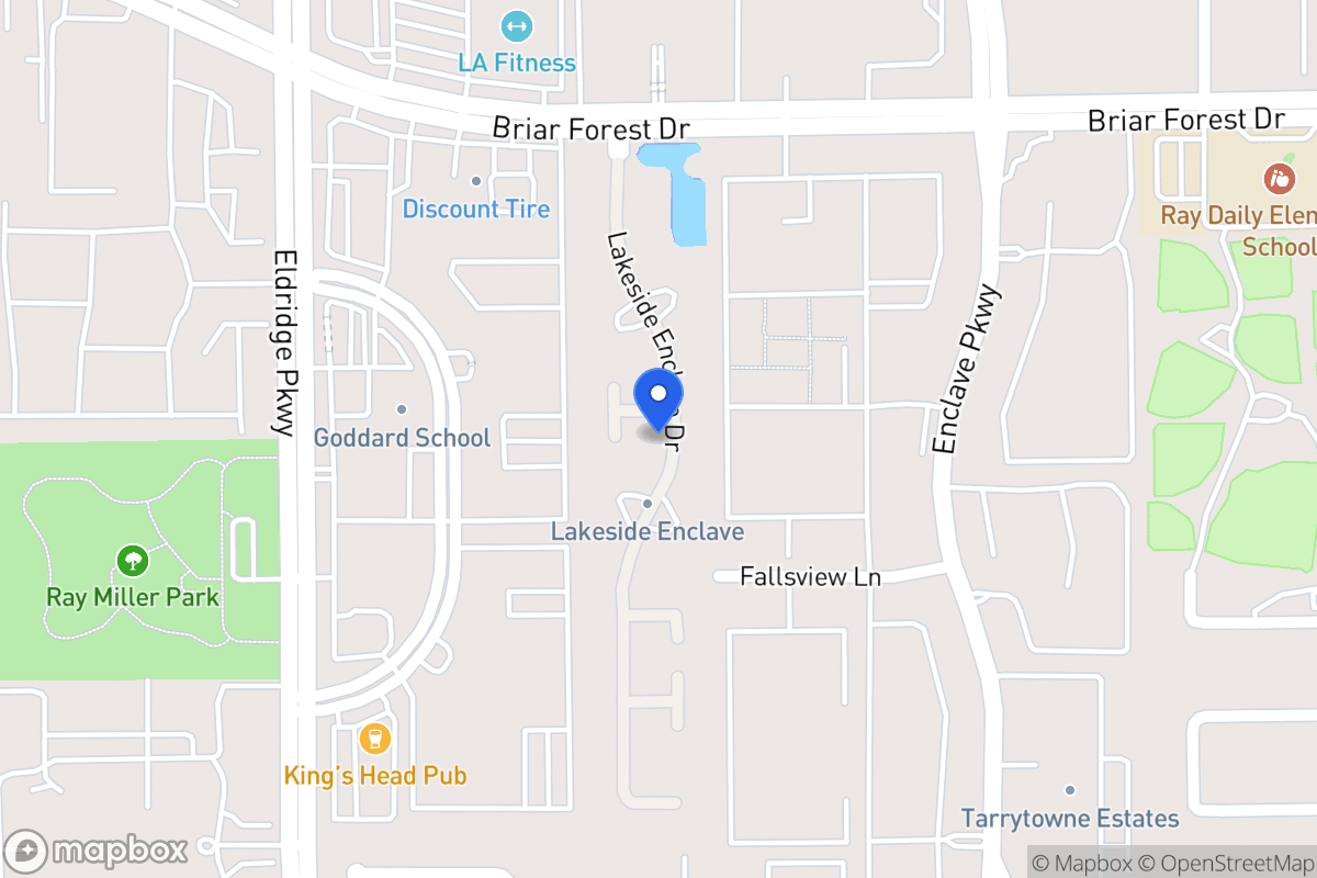Map of 3219 Enclave Ln, Houston