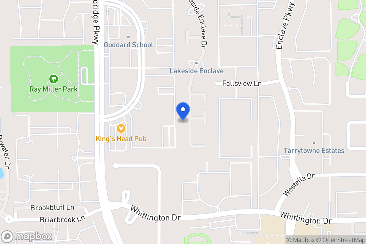 Map of 1734 Lakeside Enclave Dr, Houston