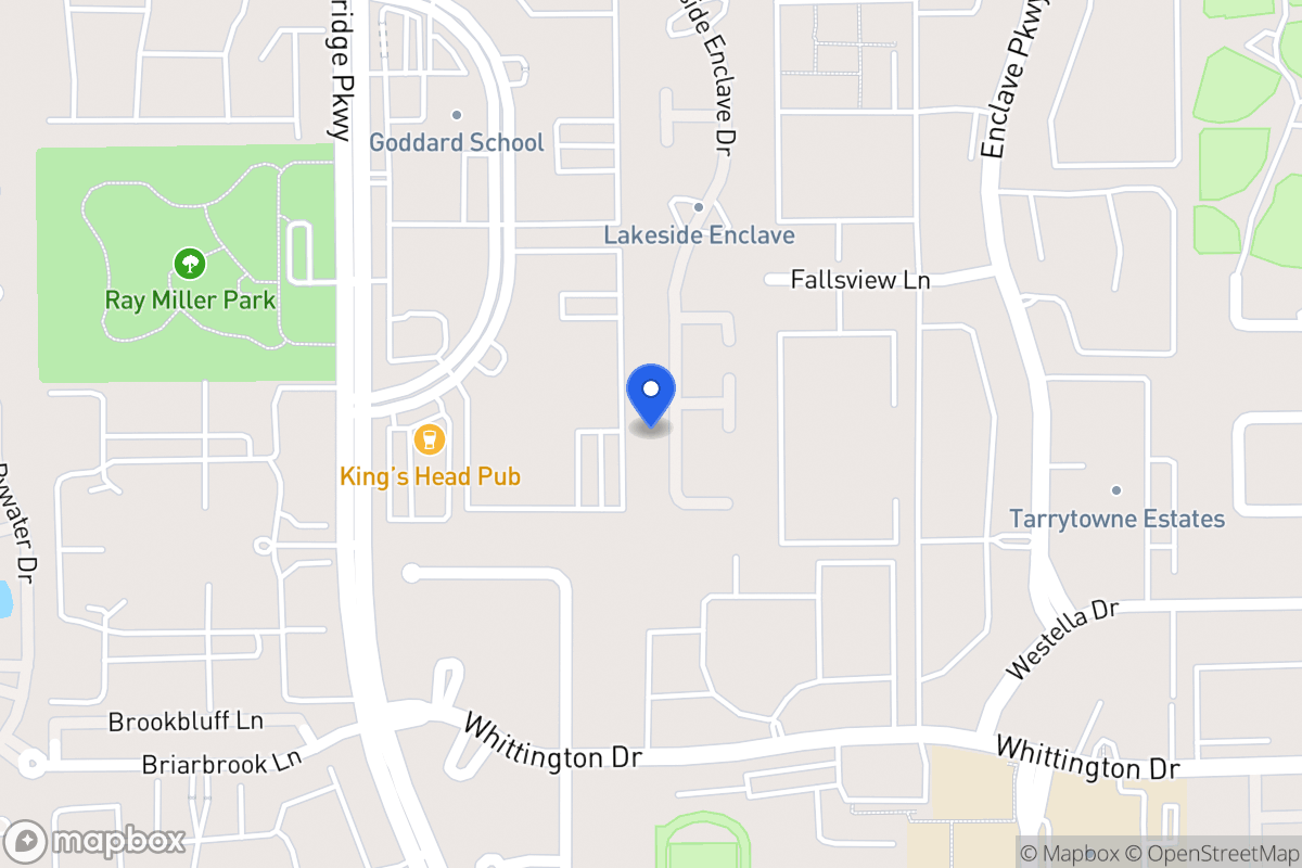 Map of 1738 Lakeside Enclave Dr, Houston