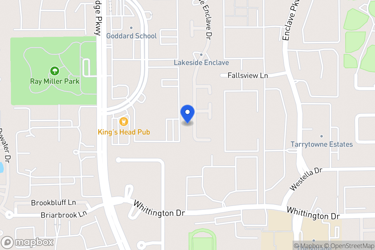 Map of 1742 Lakeside Enclave Dr, Houston