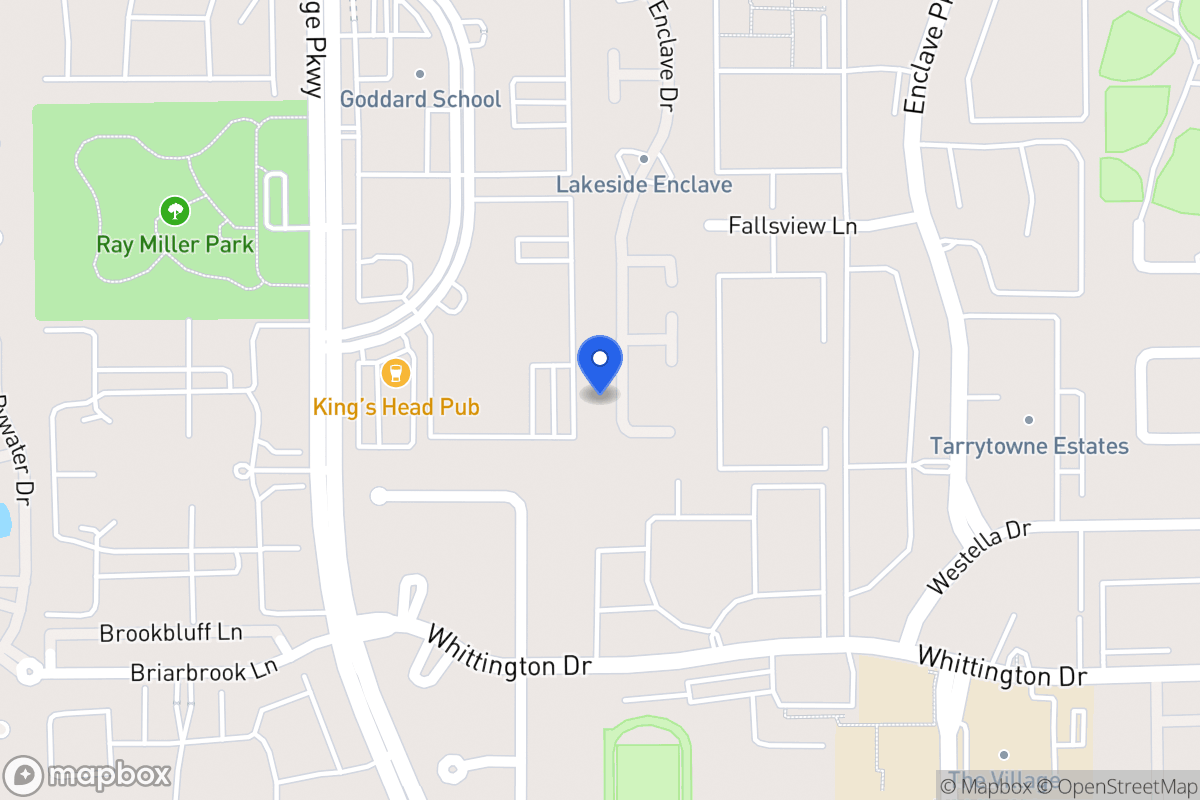 Map of 1746 Lakeside Enclave Dr, Houston