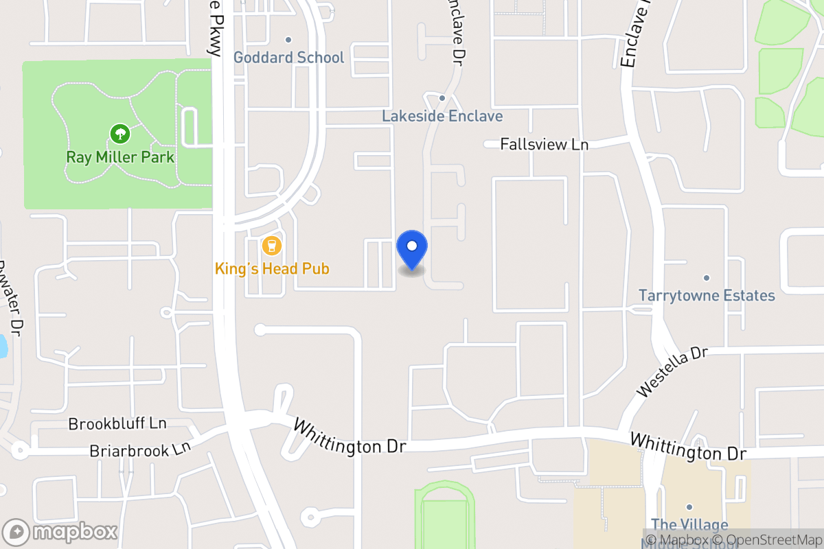 Map of 1750 Lakeside Enclave Dr, Houston