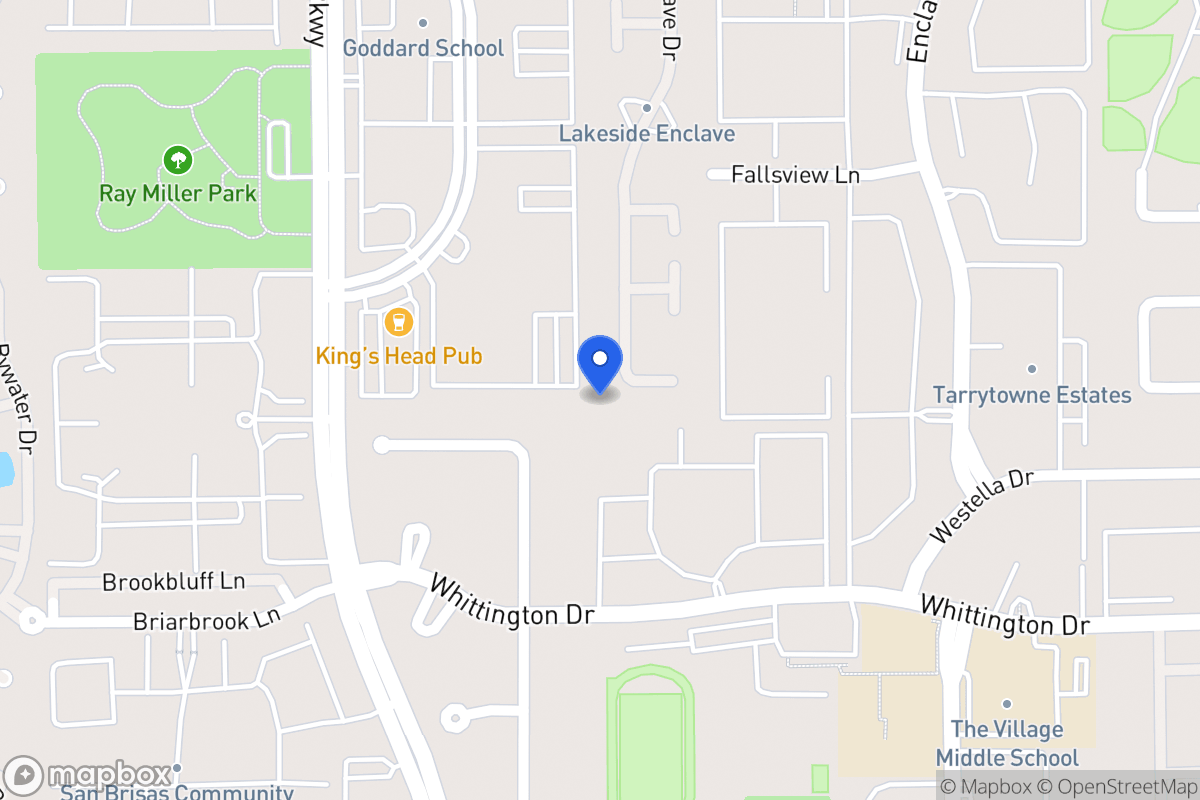 Map of 1758 Lakeside Enclave Dr, Houston