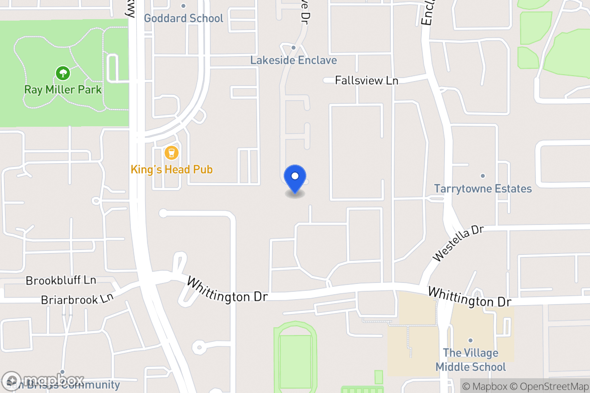 Map of 1770 Lakeside Enclave Dr, Houston