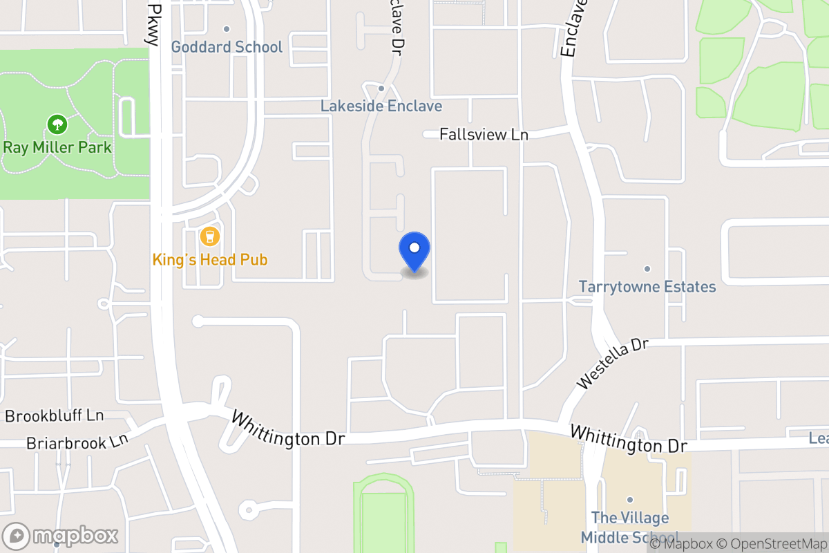 Map of 1767 Lakeside Enclave Dr, Houston