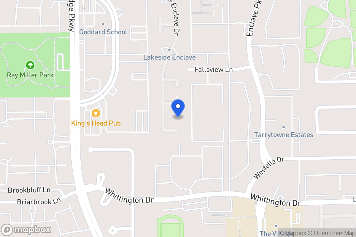 Map of 1755 Lakeside Enclave Dr, Houston