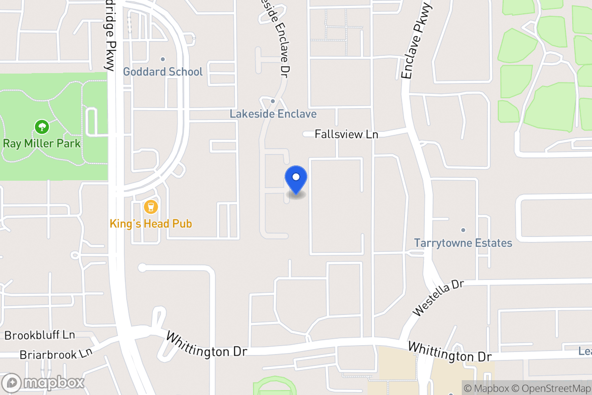 Map of 3207 Lakeside Trl, Houston