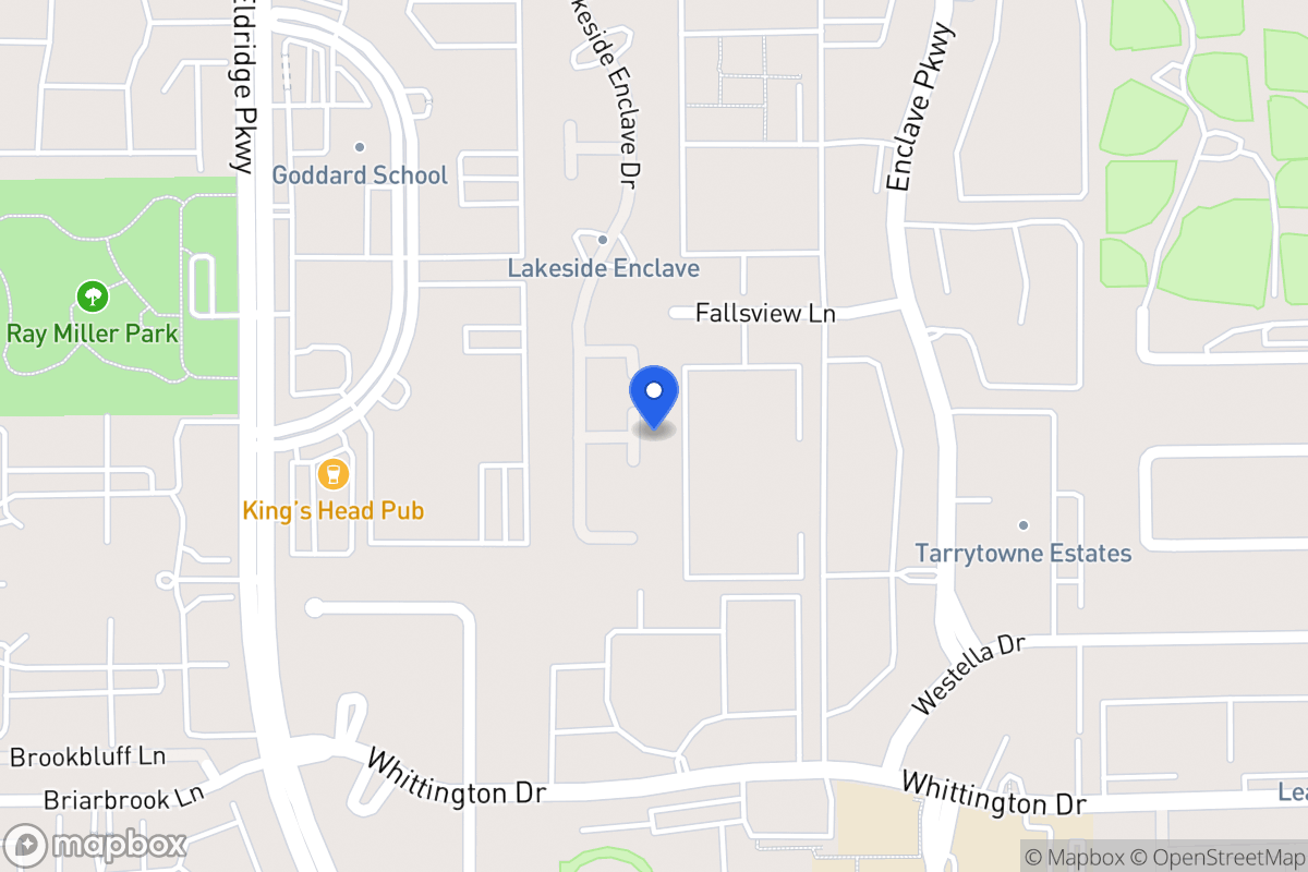 Map of 3203 Lakeside Trl, Houston