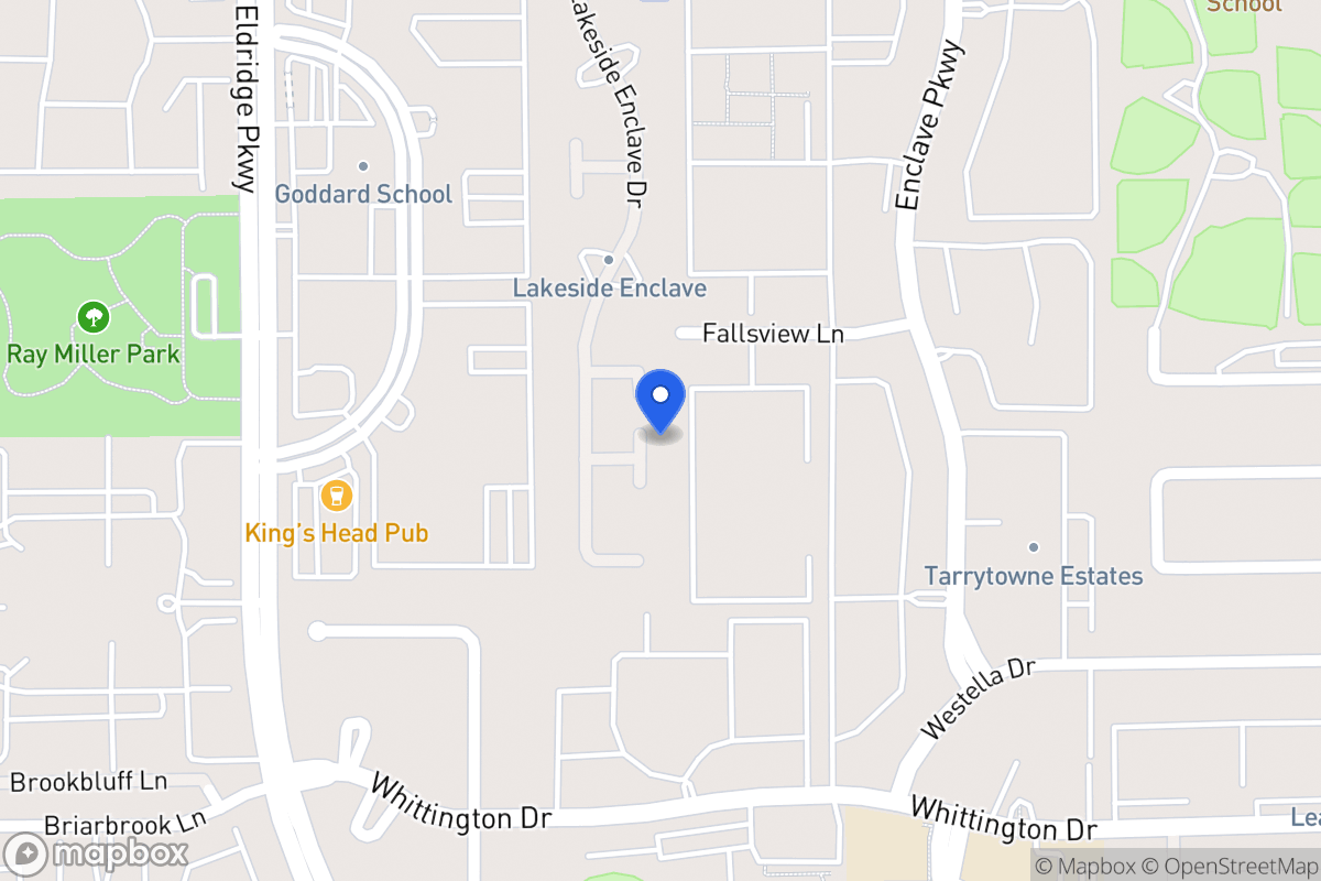 Map of 3202 Lakeside Trl, Houston
