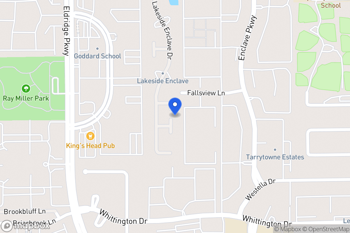 Map of 3206 Lakeside Trl, Houston