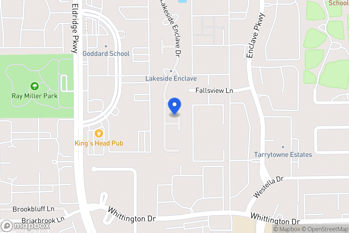 Map of 3210 Lakeside Trl, Houston