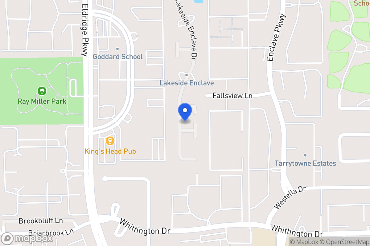 Map of 3214 Lakeside Trl, Houston
