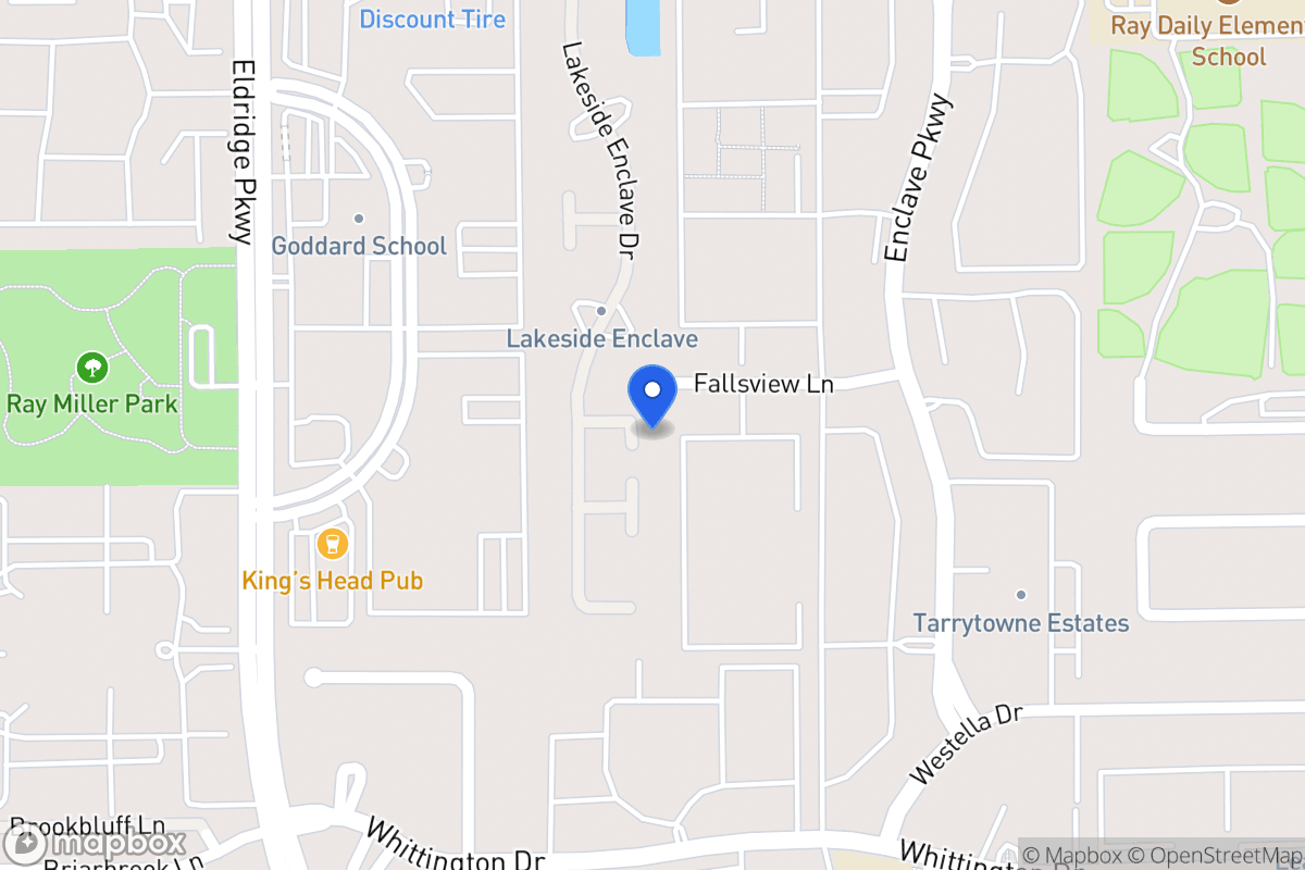 Map of 3203 Enclave Trl, Houston
