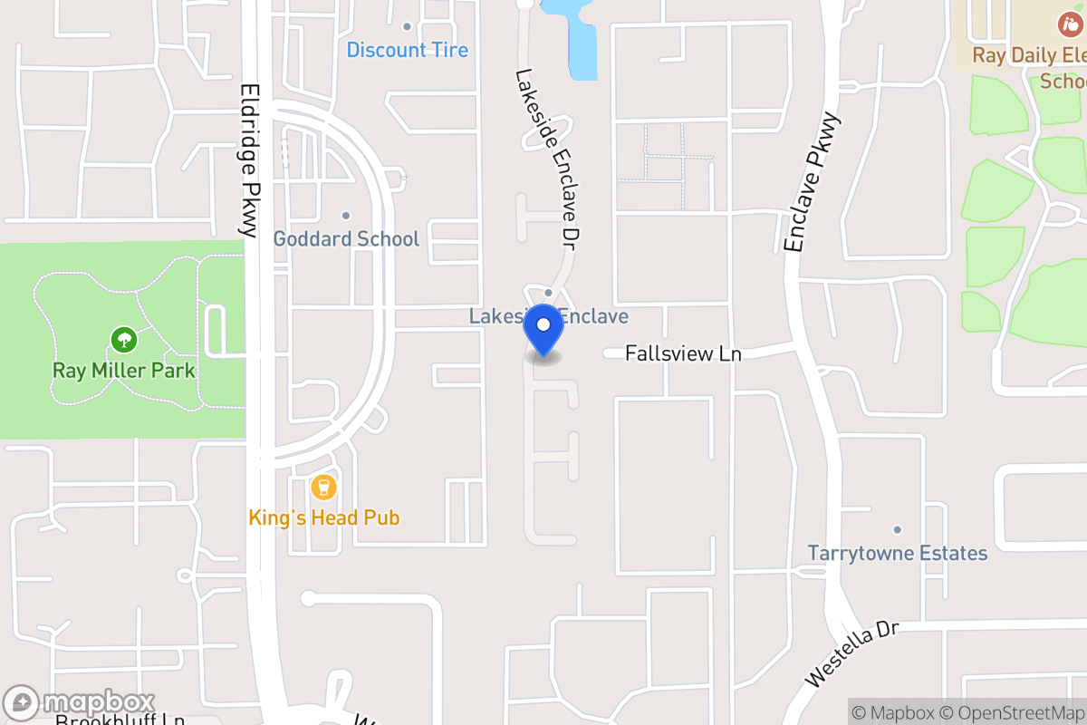 Map of 3214 Enclave Trl, Houston