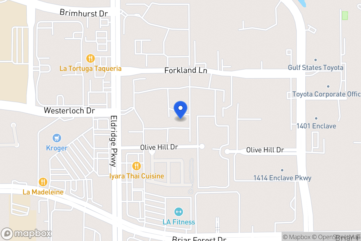 Map of 1415 Eldridge Pky, Houston
