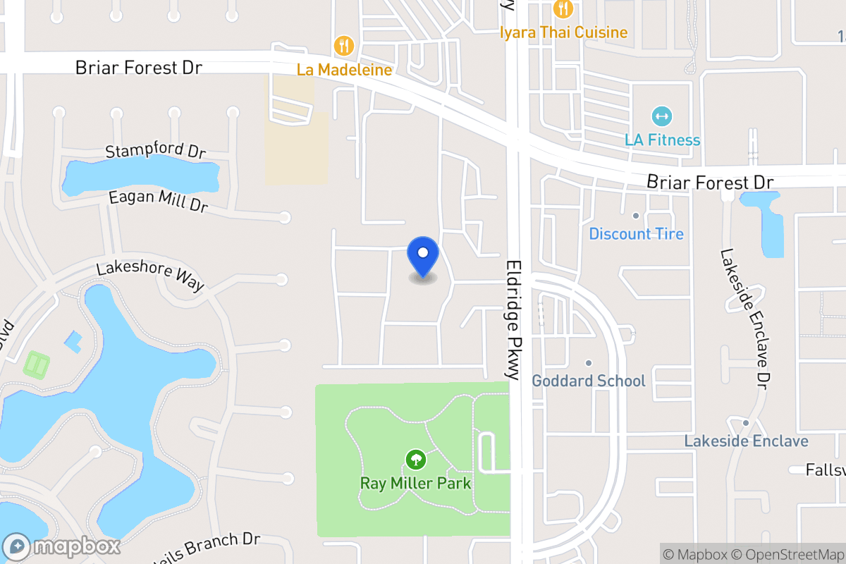 Map of 1600 Eldridge Pky, Houston