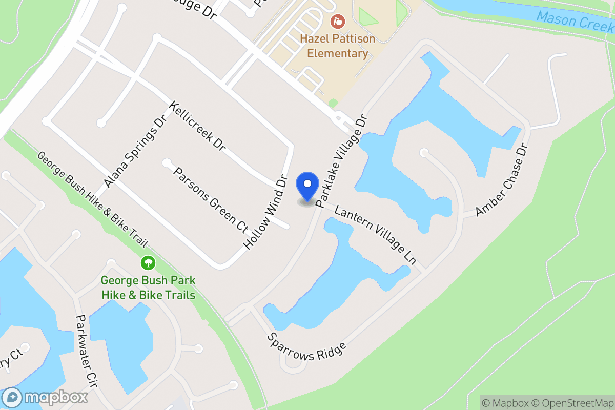 Map of 1822 Parklake Vlg, Katy