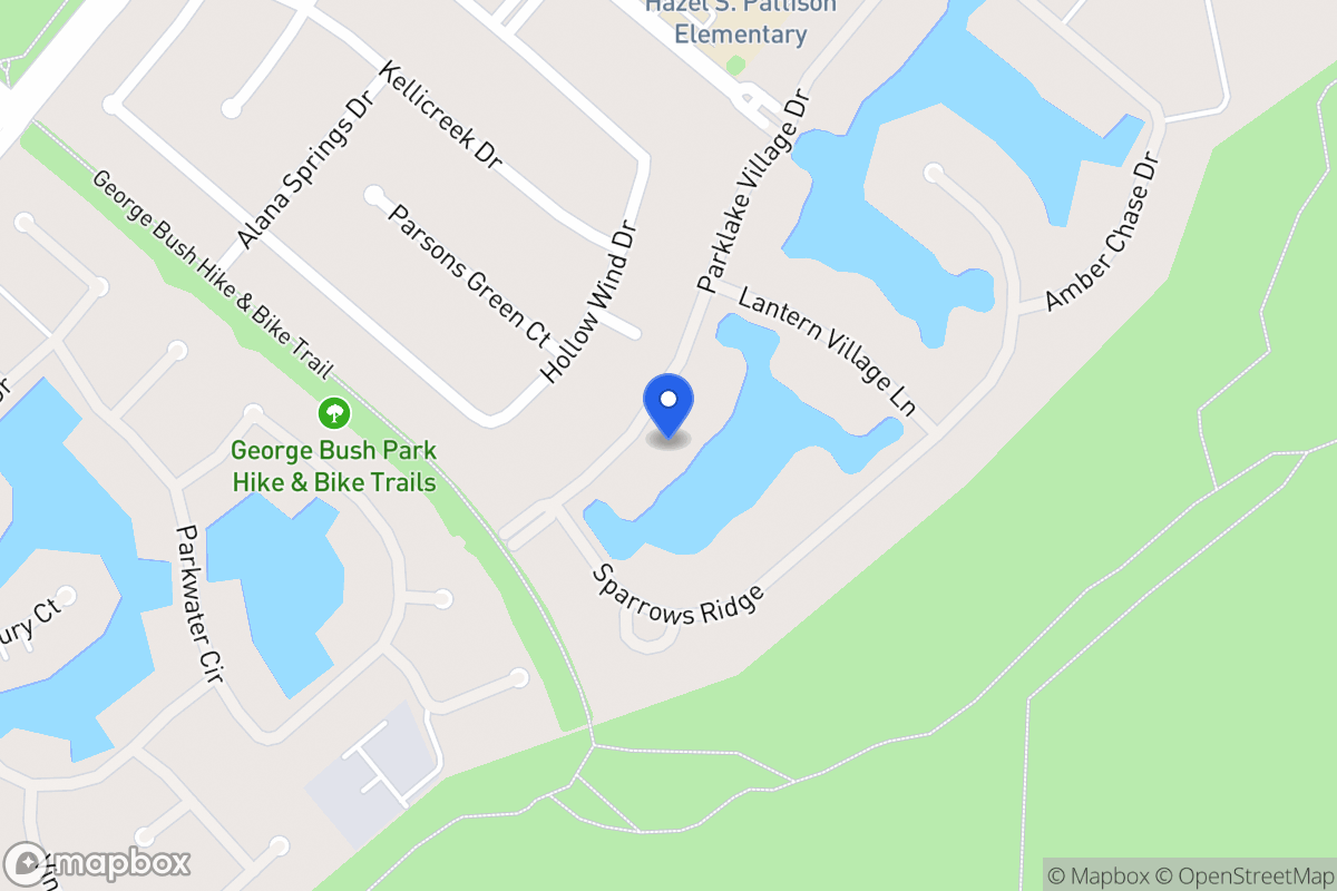 Map of 1911 Parklake Village Dr, Katy