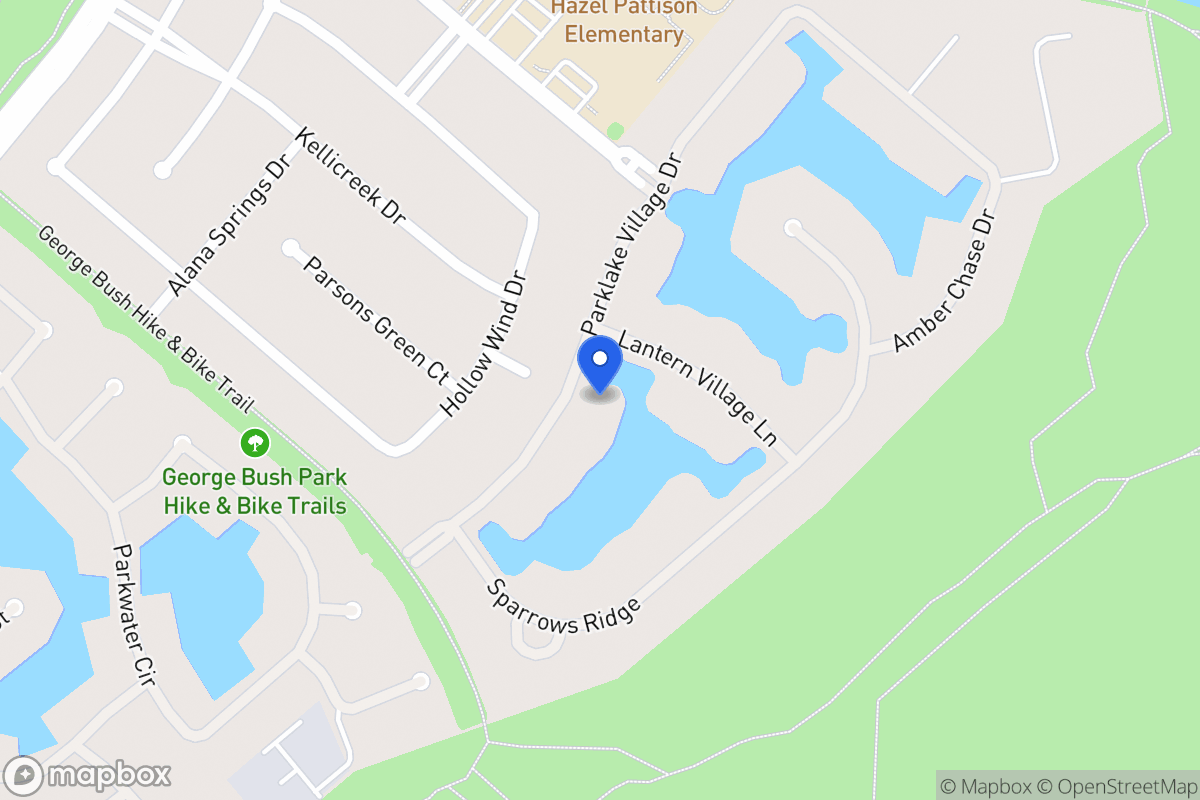 Map of 1827 Parklake Village Dr, Katy