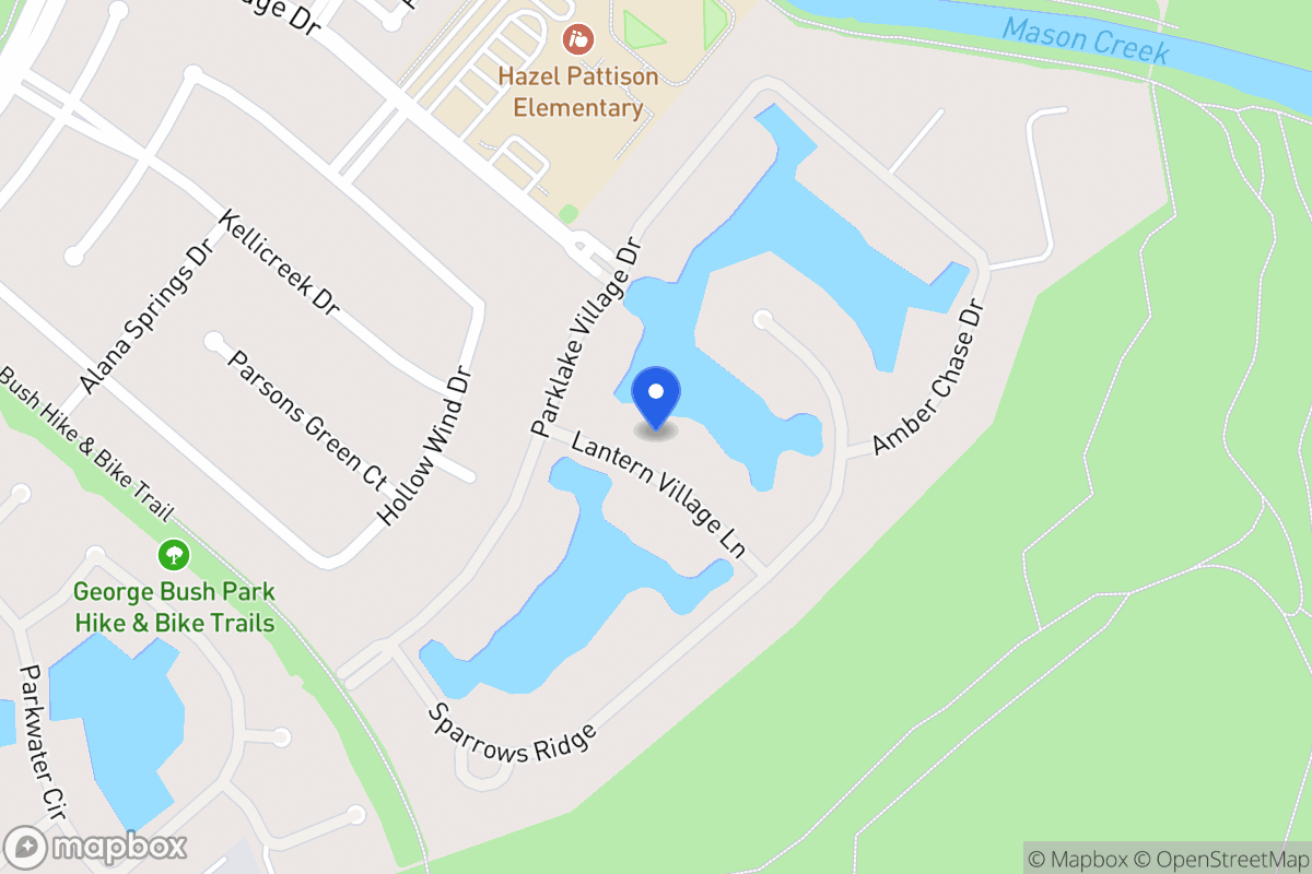 Map of 19822 Lantern Village Ln, Katy