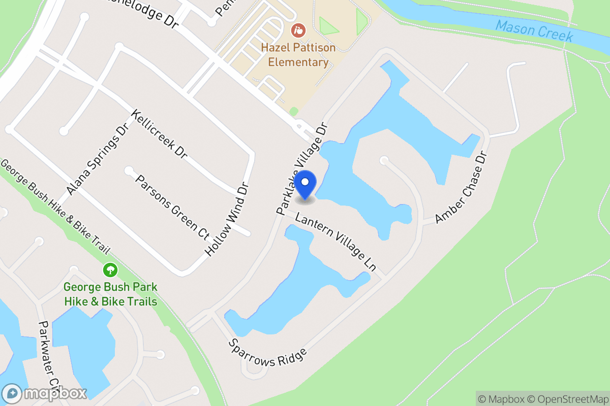 Map of 19830 Lantern Village Ln, Katy