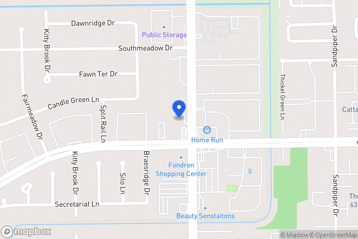 Map of 12250 Fondren Rd, Houston