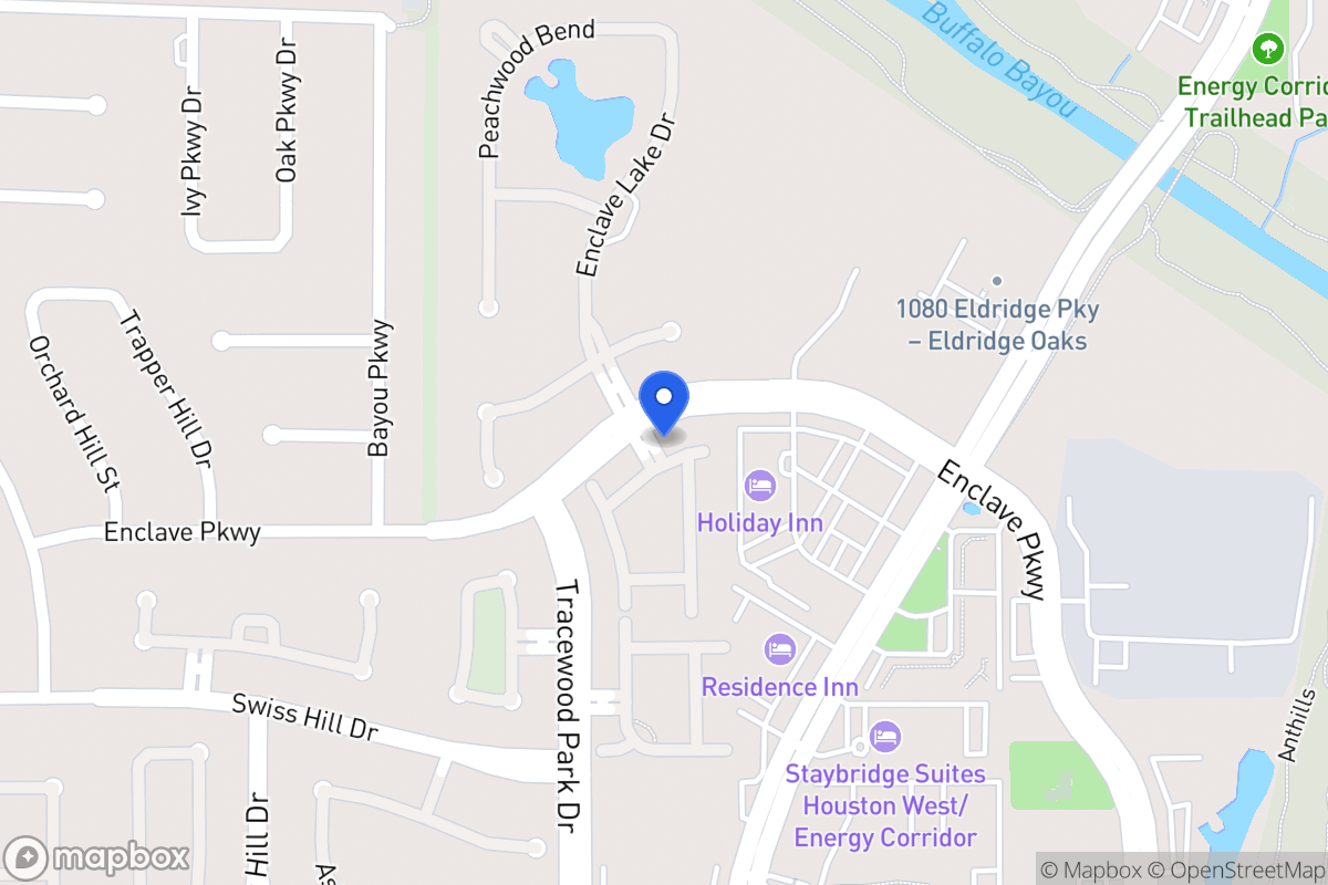 Map of 1034 Enclave Sq N, Houston
