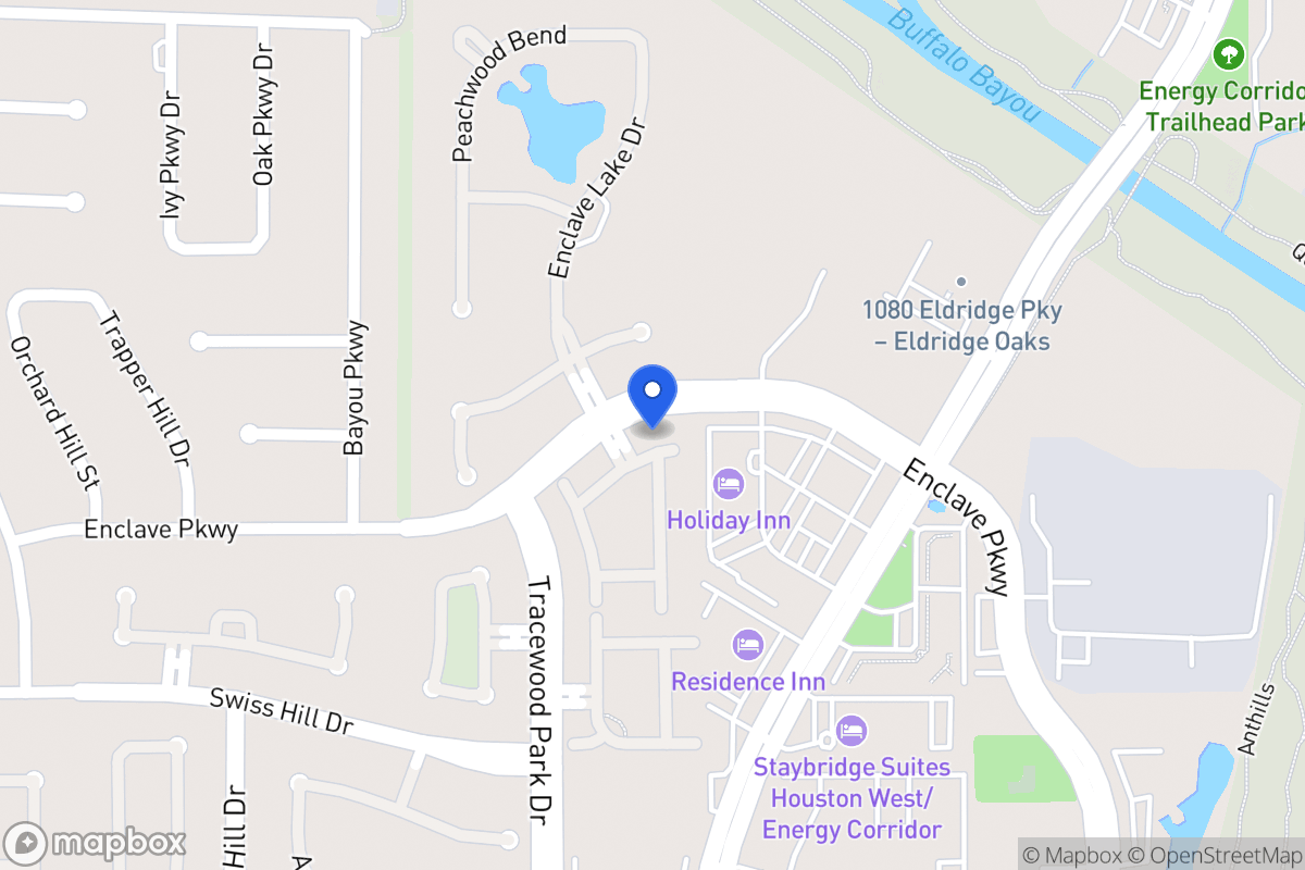 Map of 1042 Enclave Sq N, Houston