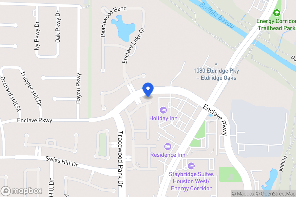 Map of 1046 Enclave Sq N, Houston