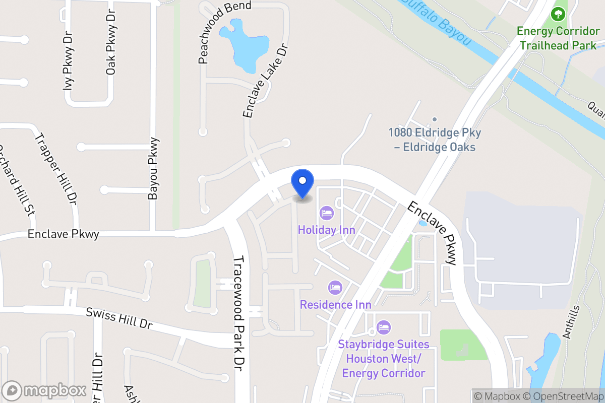 Map of 1103 Enclave Sq E, Houston
