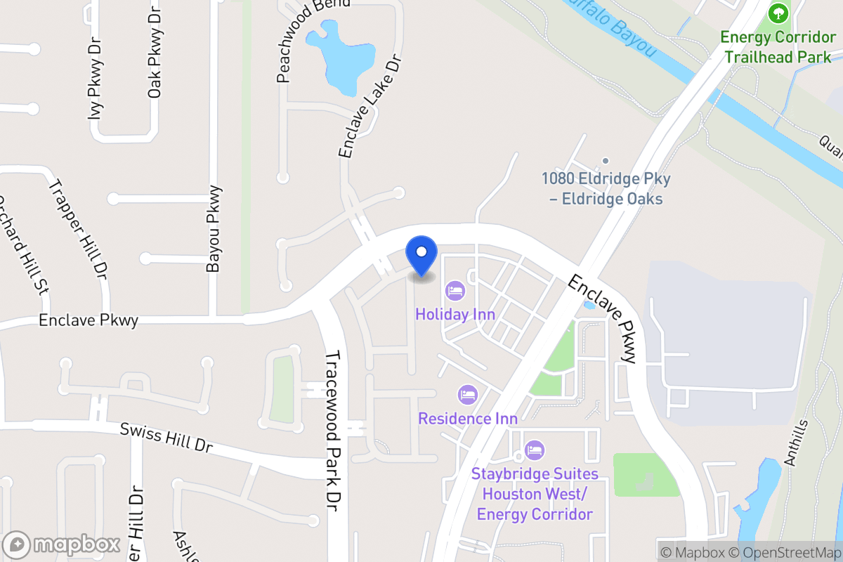 Map of 1107 Enclave Sq E, Houston