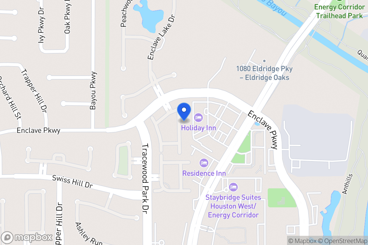 Map of 1119 Enclave Sq E, Houston