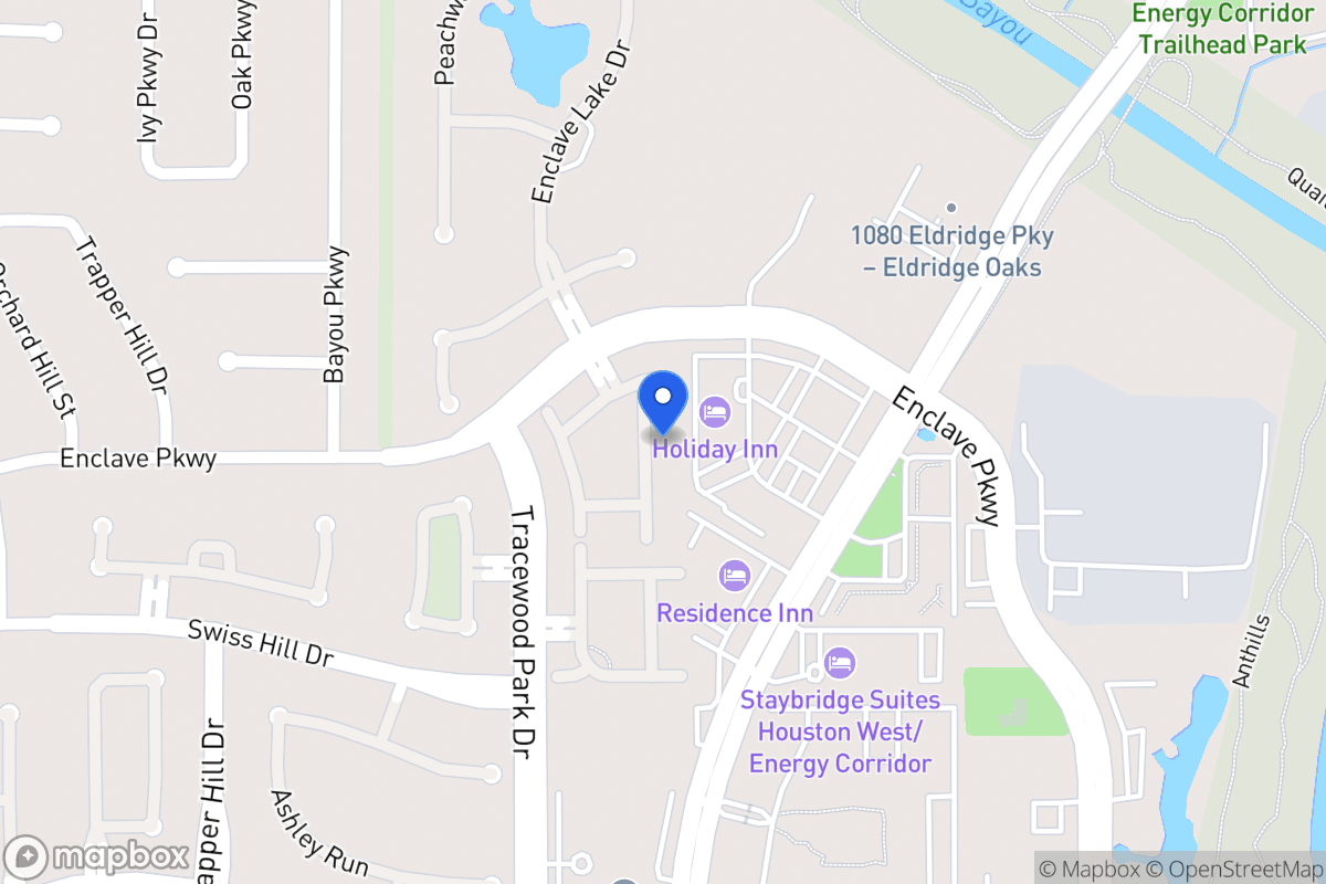 Map of 1123 Enclave Sq E, Houston