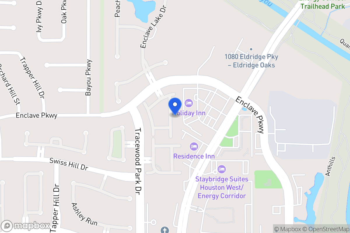 Map of 1131 Enclave Sq E, Houston