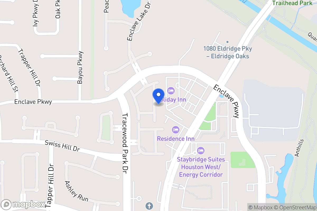 Map of 1135 Enclave Sq E, Houston