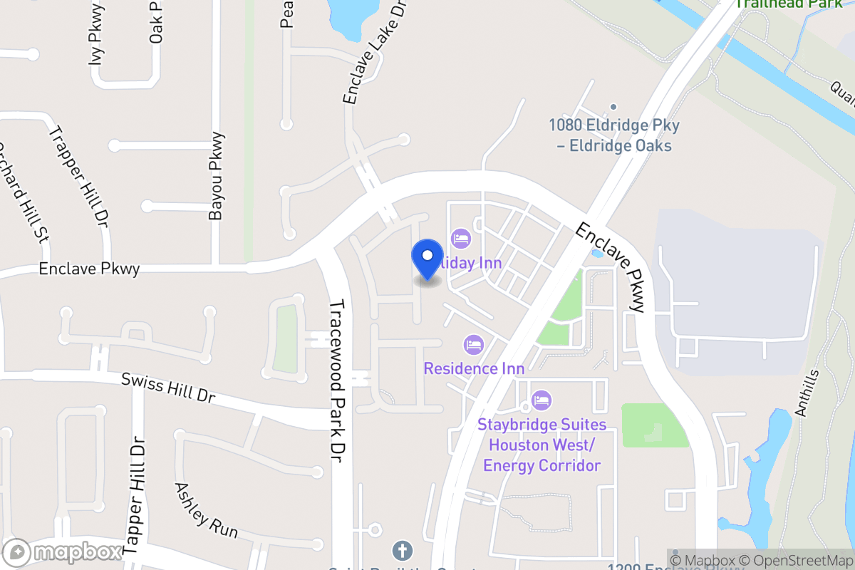 Map of 1139 Enclave Sq E, Houston