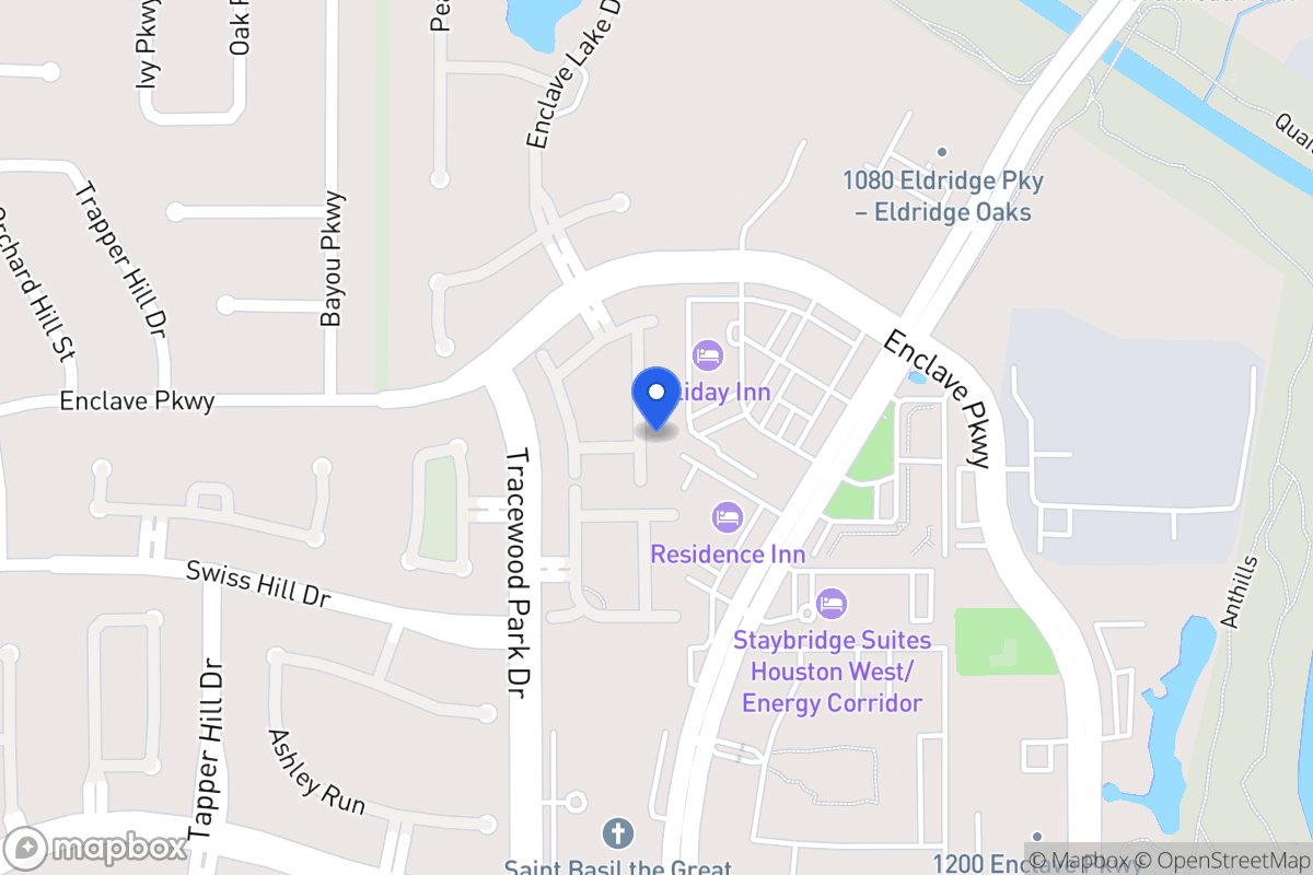 Map of 1143 Enclave Sq E, Houston
