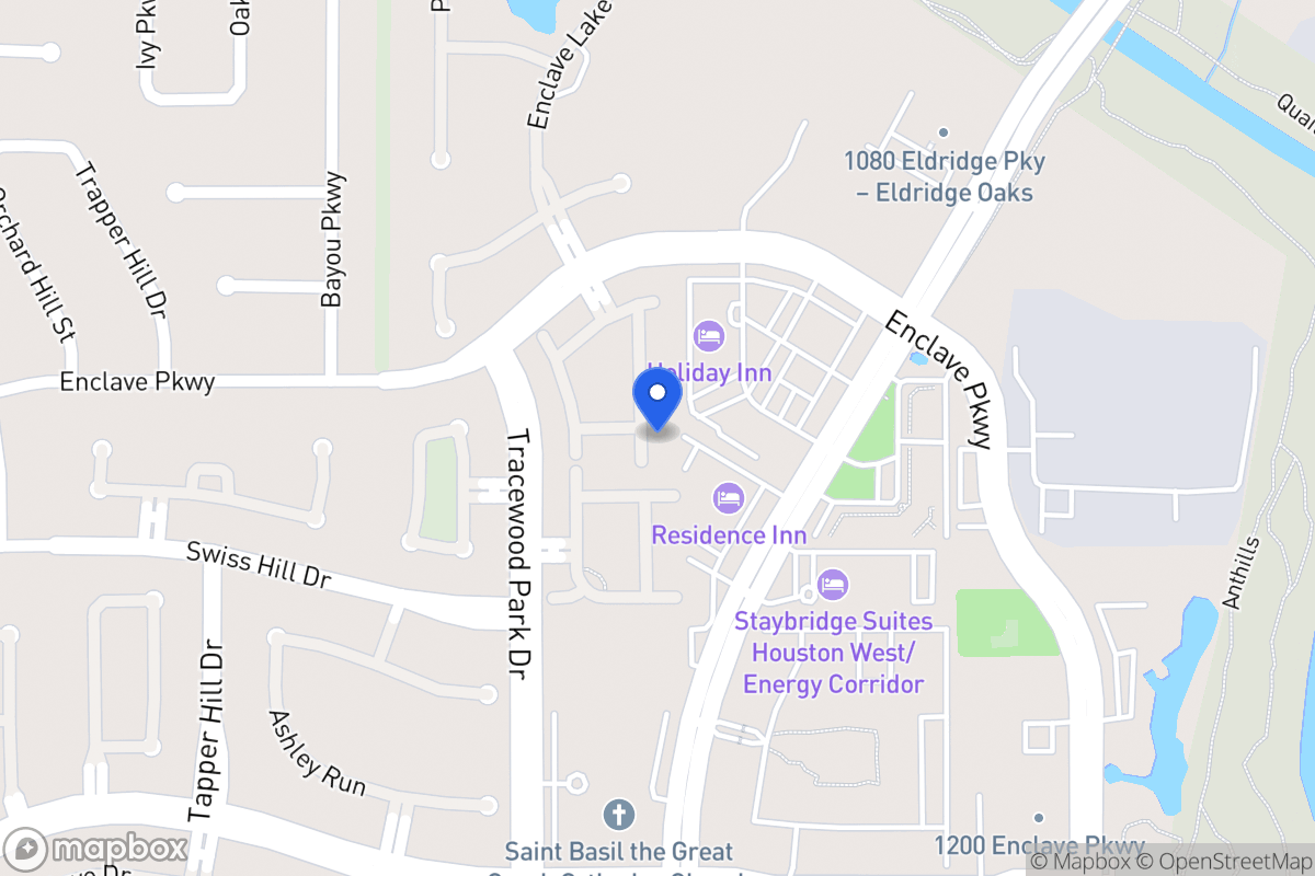 Map of 1151 Enclave Sq E, Houston