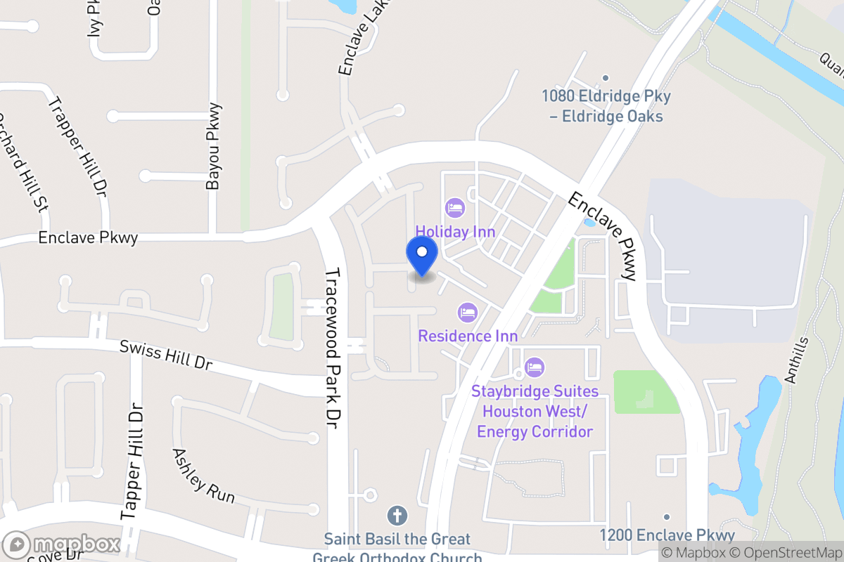 Map of 1155 Enclave Sq E, Houston