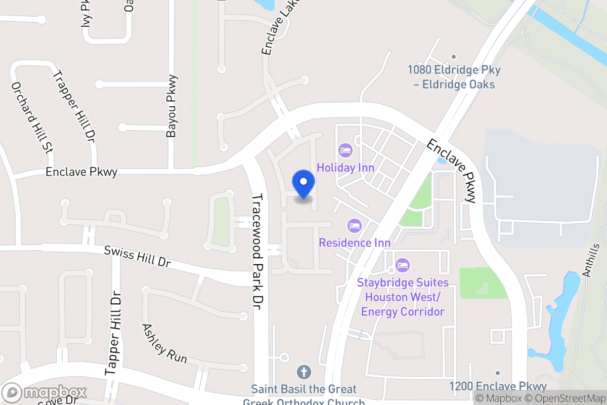 Map of 1022 Enclave Sq S, Houston