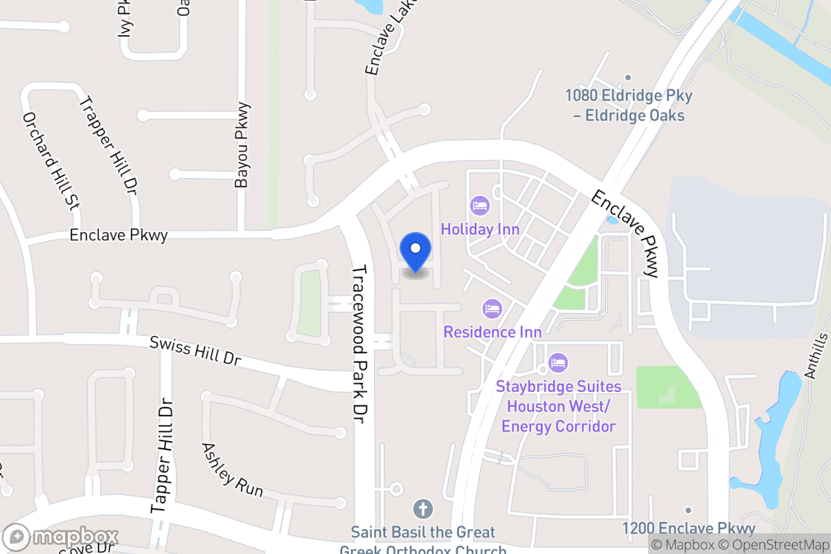 Map of 1018 Enclave Sq S, Houston