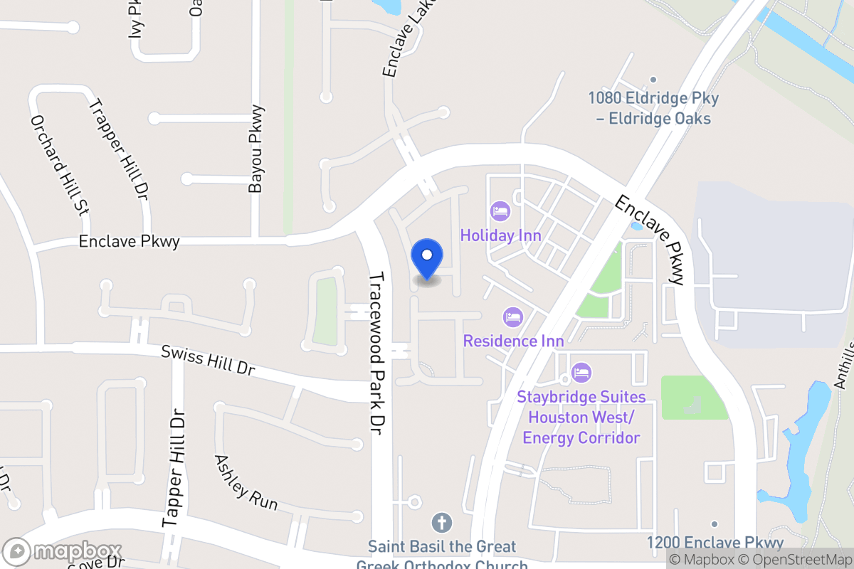 Map of 1014 Enclave Sq S, Houston