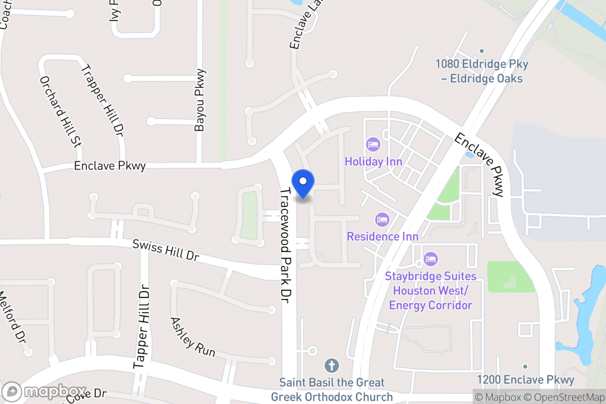 Map of 1154 Enclave Sq W, Houston