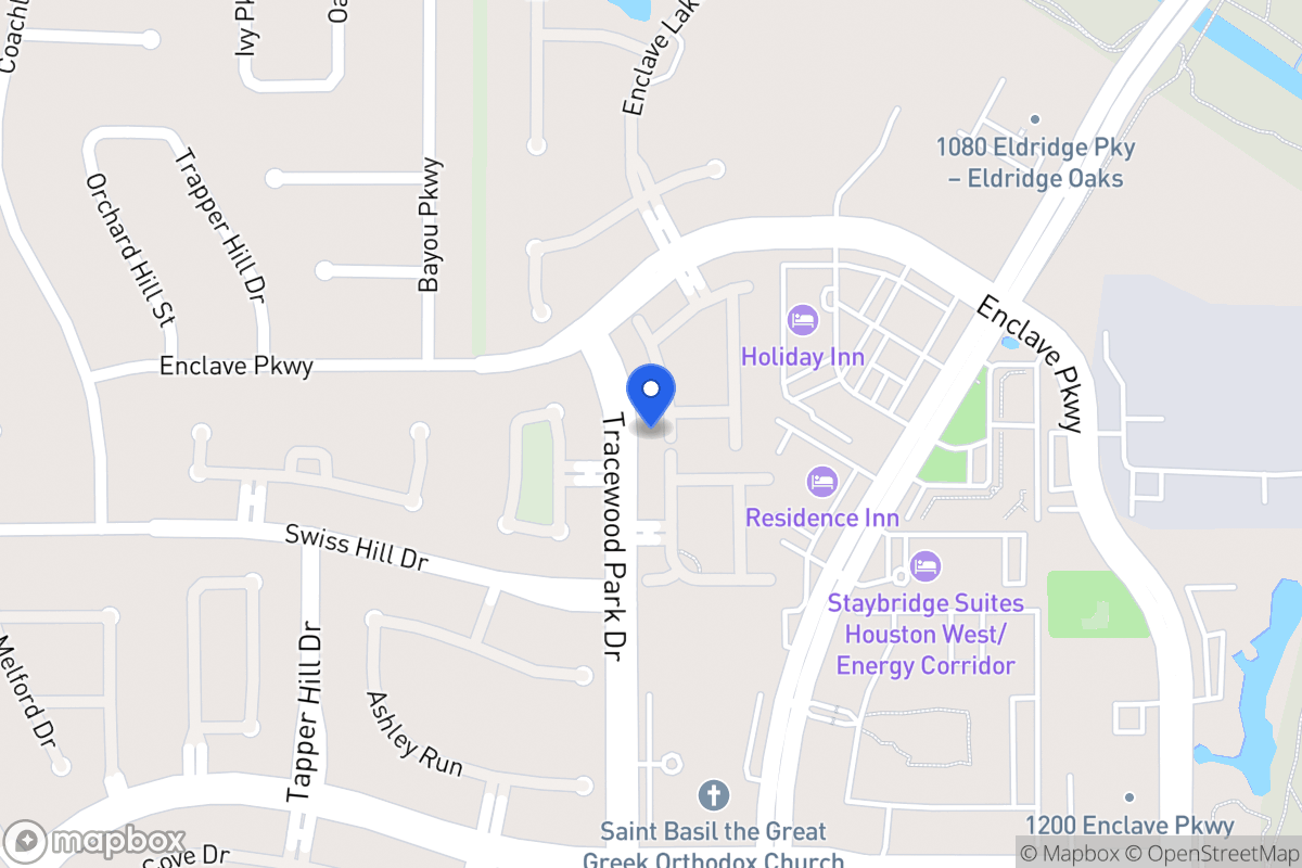 Map of 1150 Enclave Sq W, Houston