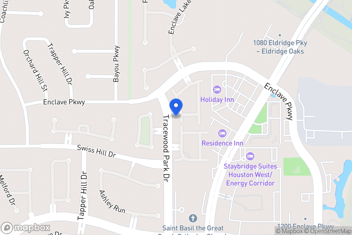 Map of 1146 Enclave Sq W, Houston