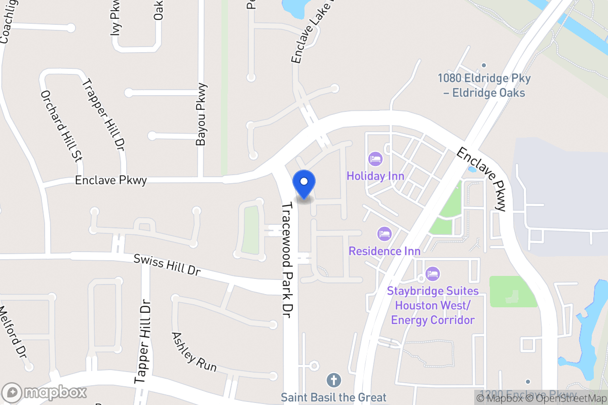 Map of 1142 Enclave Sq W, Houston