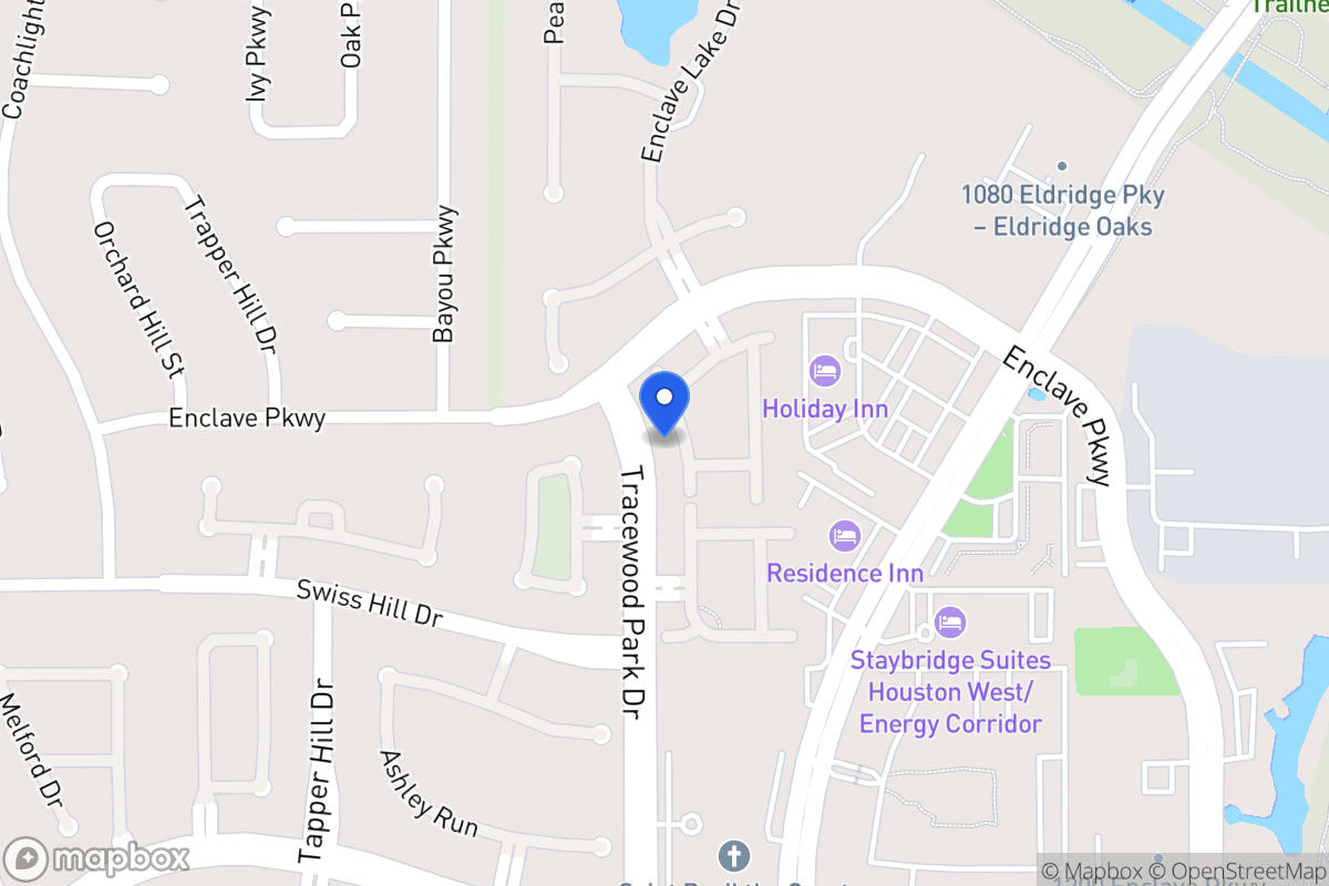 Map of 1134 Enclave Sq W, Houston