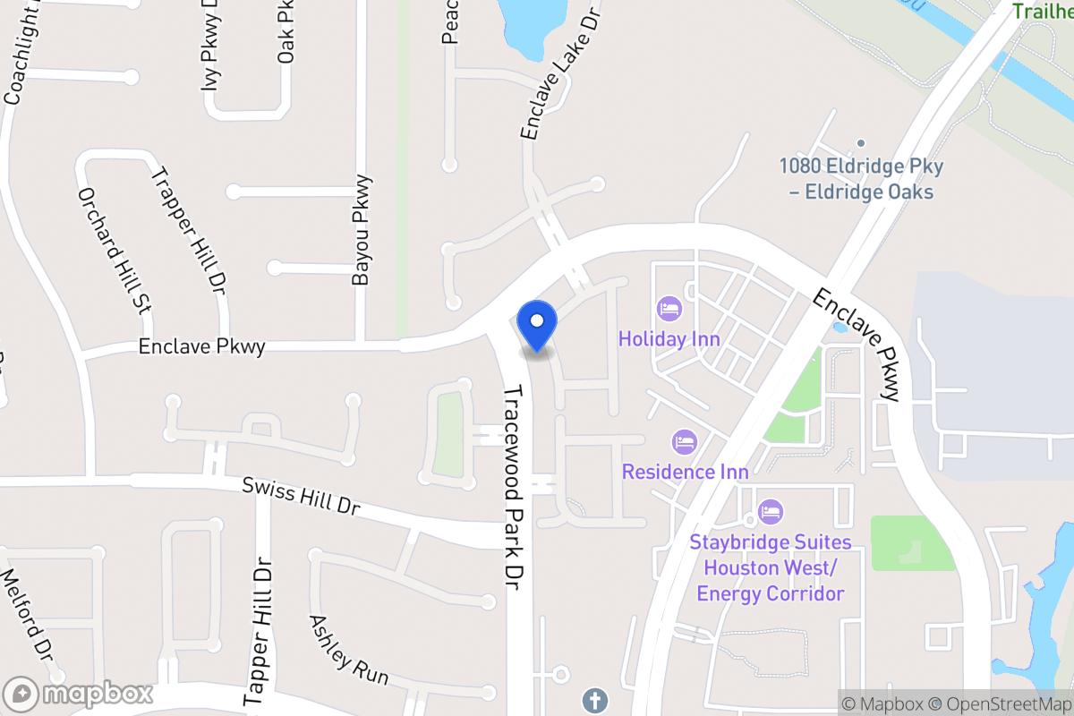 Map of 1130 Enclave Sq W, Houston